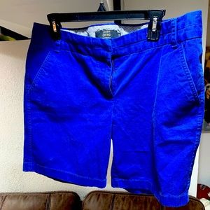 J Crew Women’s Royal blue Chino Shorts ,US Size 12
